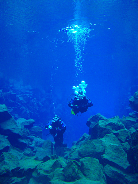 buceo en Islandia